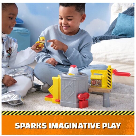Paw Patrol Rubble & Crew Launch 'n' Spin Spaceship Playset With Rubble Figure - Picture 8 of 8